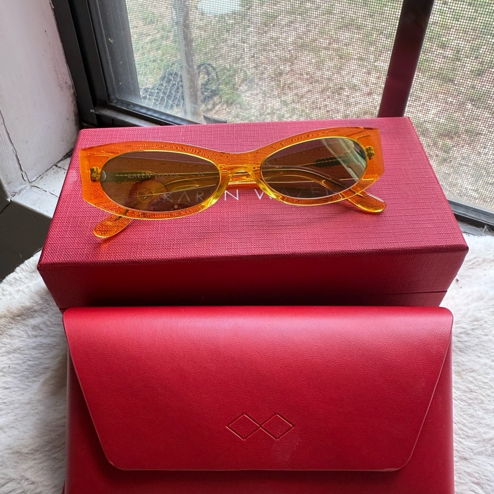 Karen Walker Orange Sunglasses
